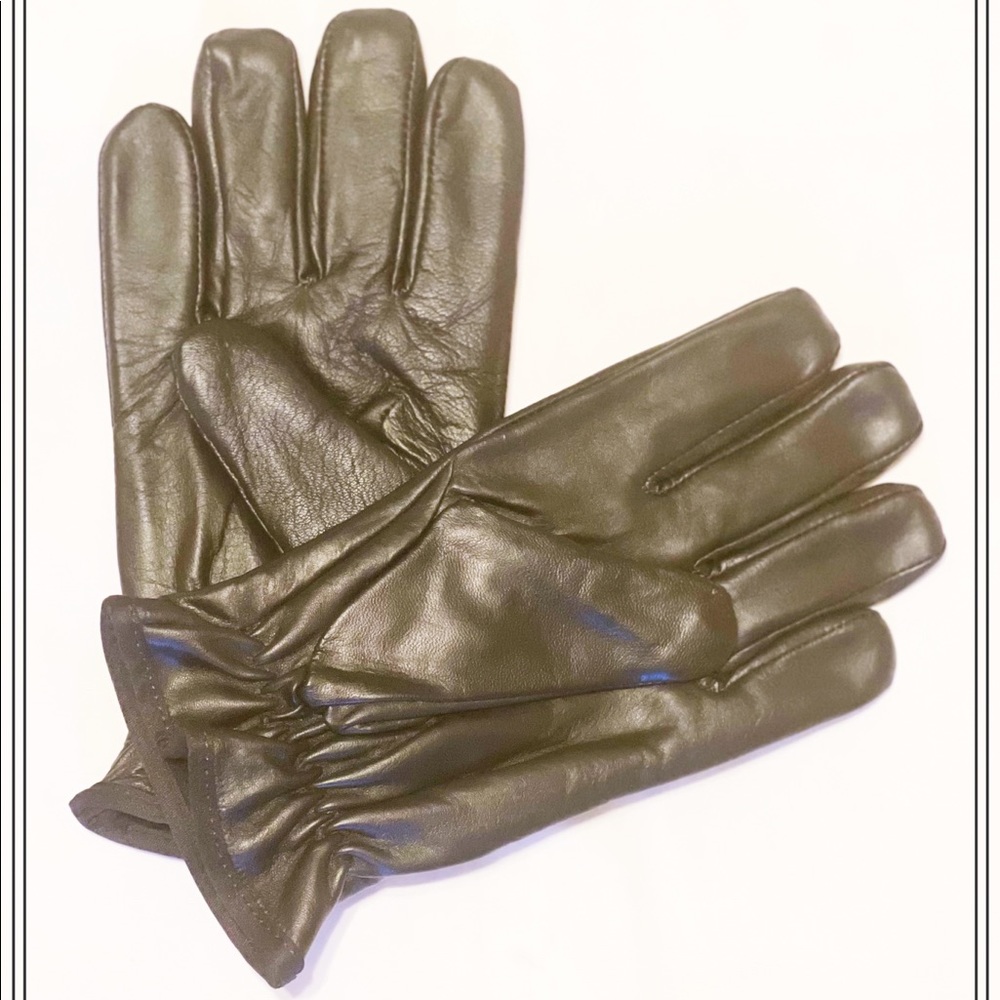 Genuine Leather Gloves for Men (Black)